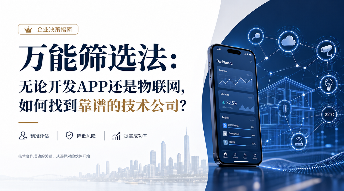 万能筛选法：无论开发APP还是物联网，如何找到广州靠谱的技术公司？
