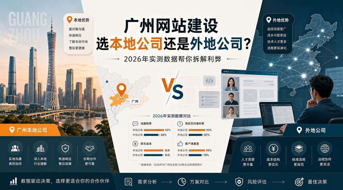 广州网站建设选本地公司还是外地公司？2026年实测数据帮你拆解利弊