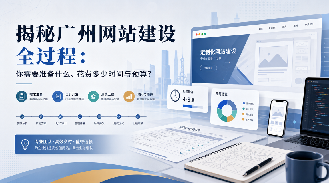 揭秘广州网站建设全过程：你需要准备什么、花费多少时间与预算？
