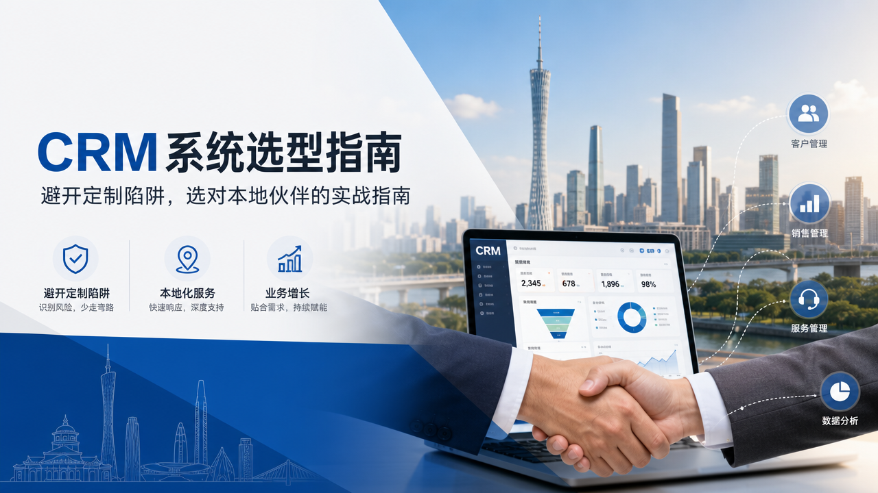 广州CRM系统开发服务：避开定制陷阱，选对本地伙伴的实战指南
