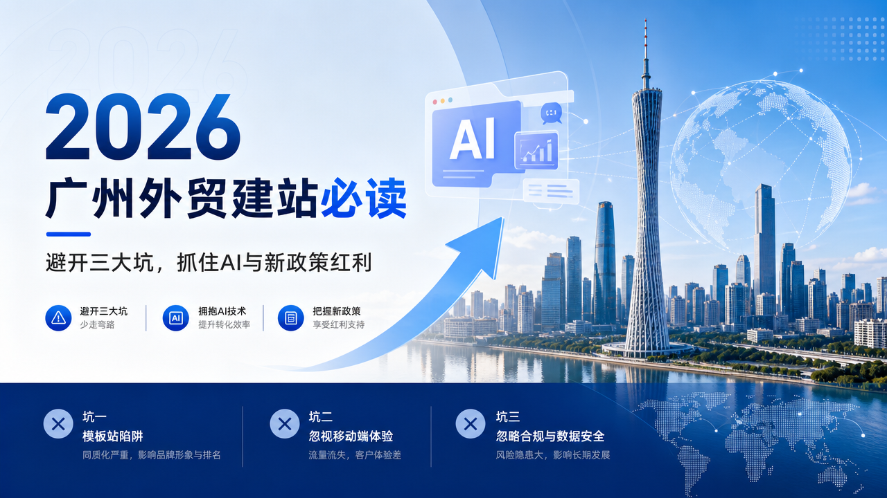 2026广州外贸建站必读：避开三大坑，抓住AI与新政策红利