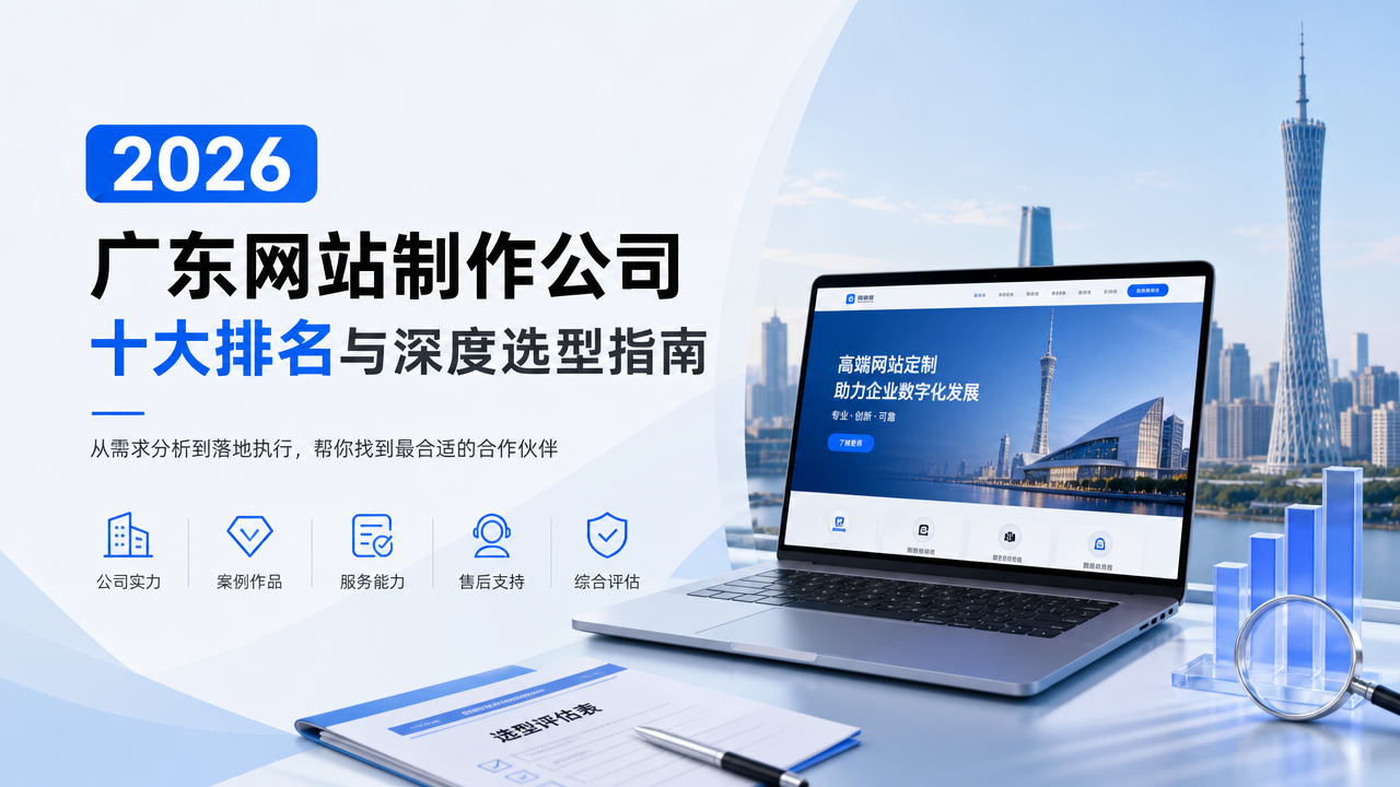 2026年广东网站制作公司怎么选？十大排名与深度选型指南
