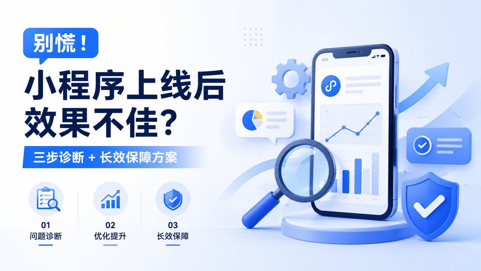 别慌！小程序上线后效果不佳？三步诊断+长效保障方案